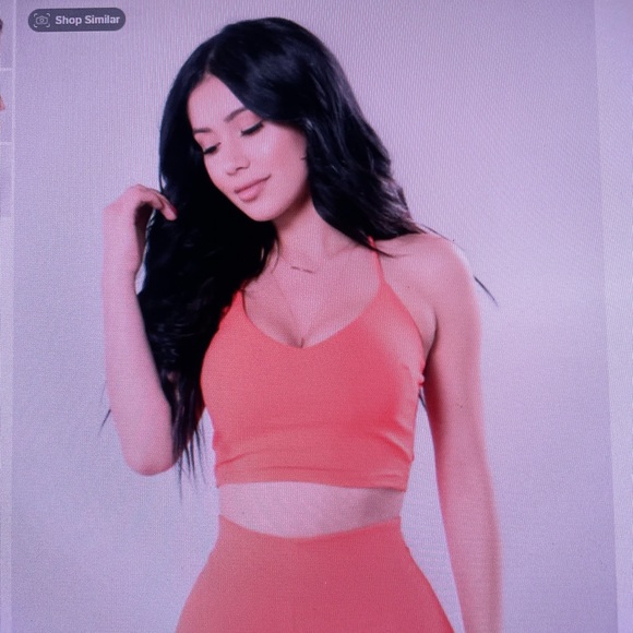 Fashion Nova orange Two piece set - Picture 2 of 6